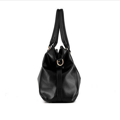Women's PU Leather Textured Shoulder Handbag