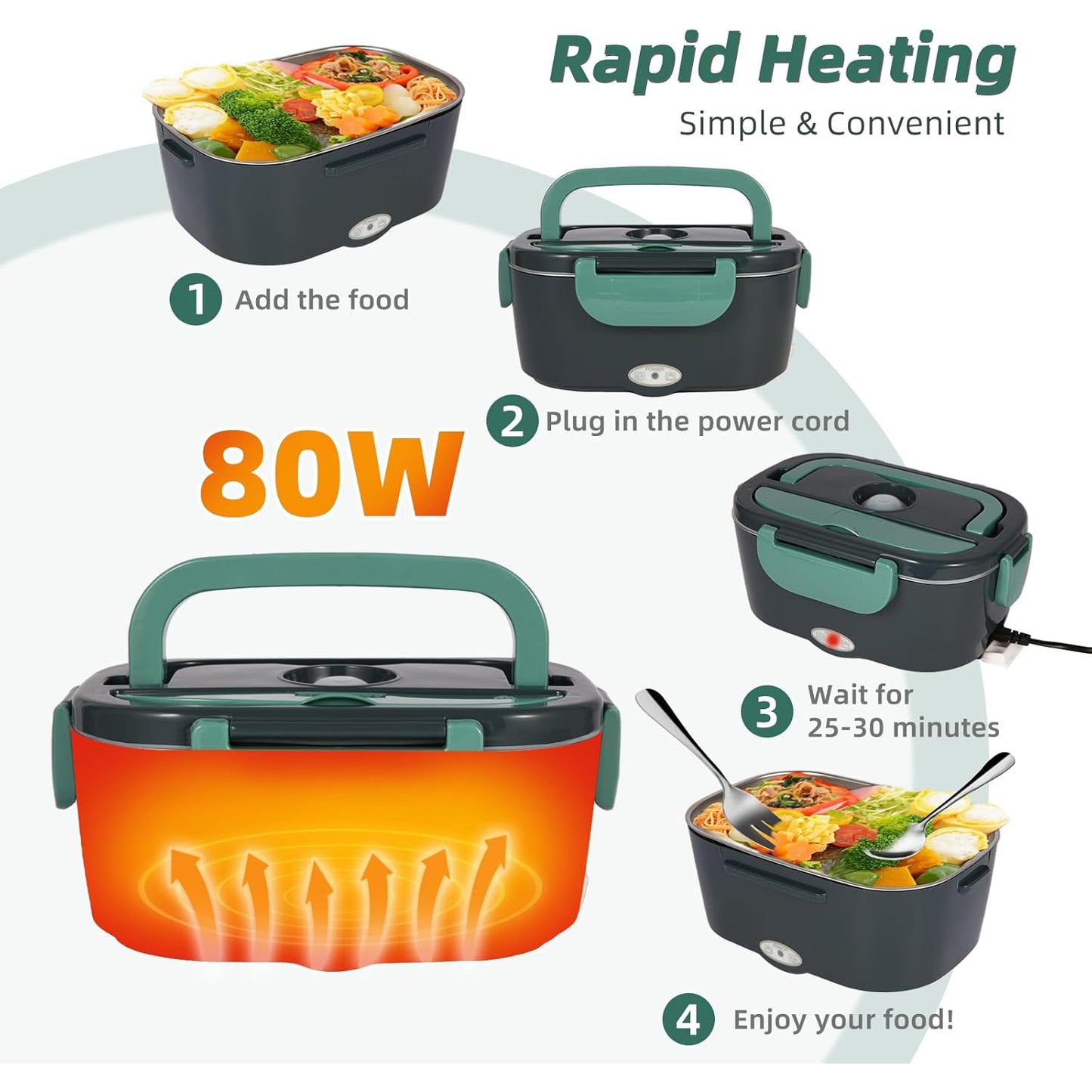 Electric Lunch Box Food Heater