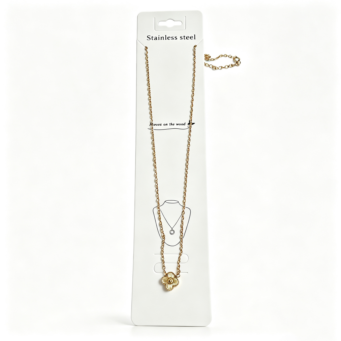 Gold Clover Necklace for Women
