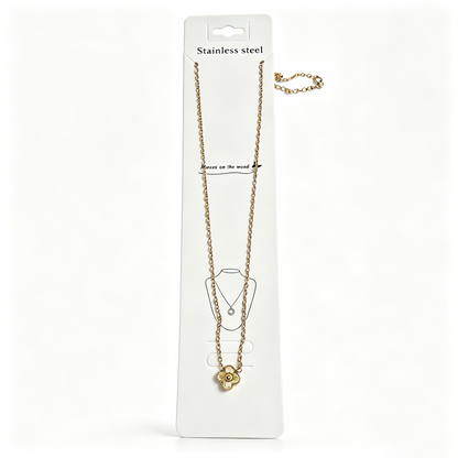 Gold Clover Necklace for Women