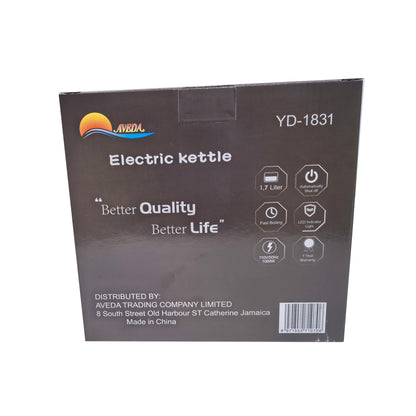 Double Layer Electric Kettle 1.7L, White