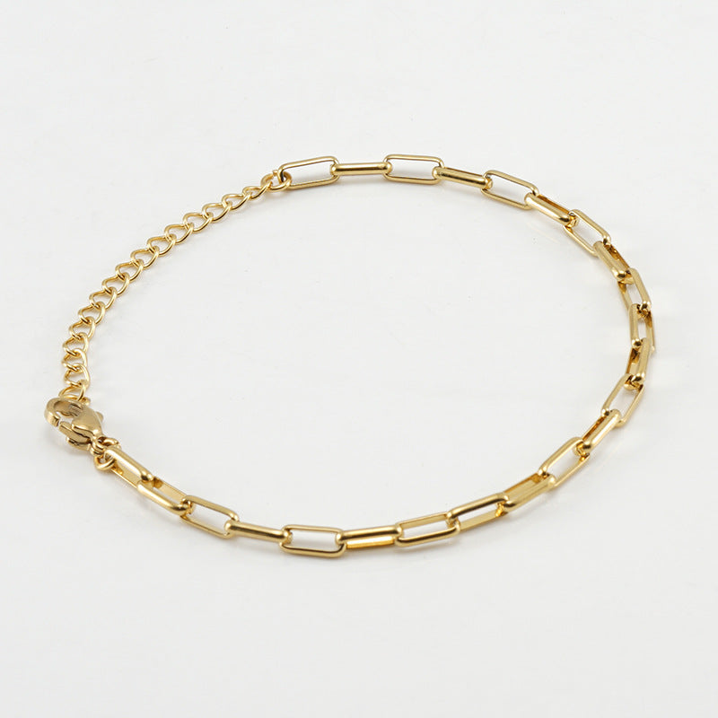 5-Piece 18K Gold-Plated Bracelets Set for Women