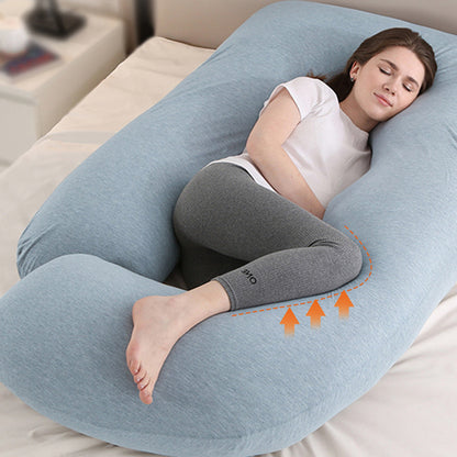 Pregnancy Pillow J-Shaped Full Body Pillow (Cooling Cover)
