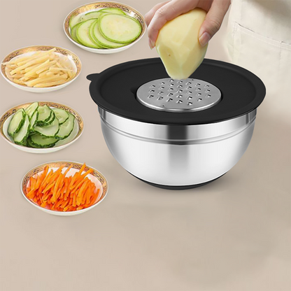 16-Piece Mixing Bowls Set with Airtight Lids