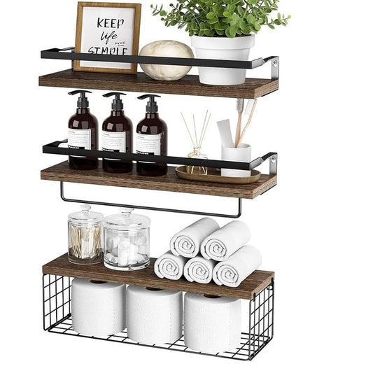 Floating Bathroom Shelf Set of 3