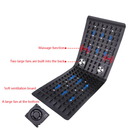 2-in-1 Car Seat Cooler Seat Cover with-Fan Ventilation + Massage