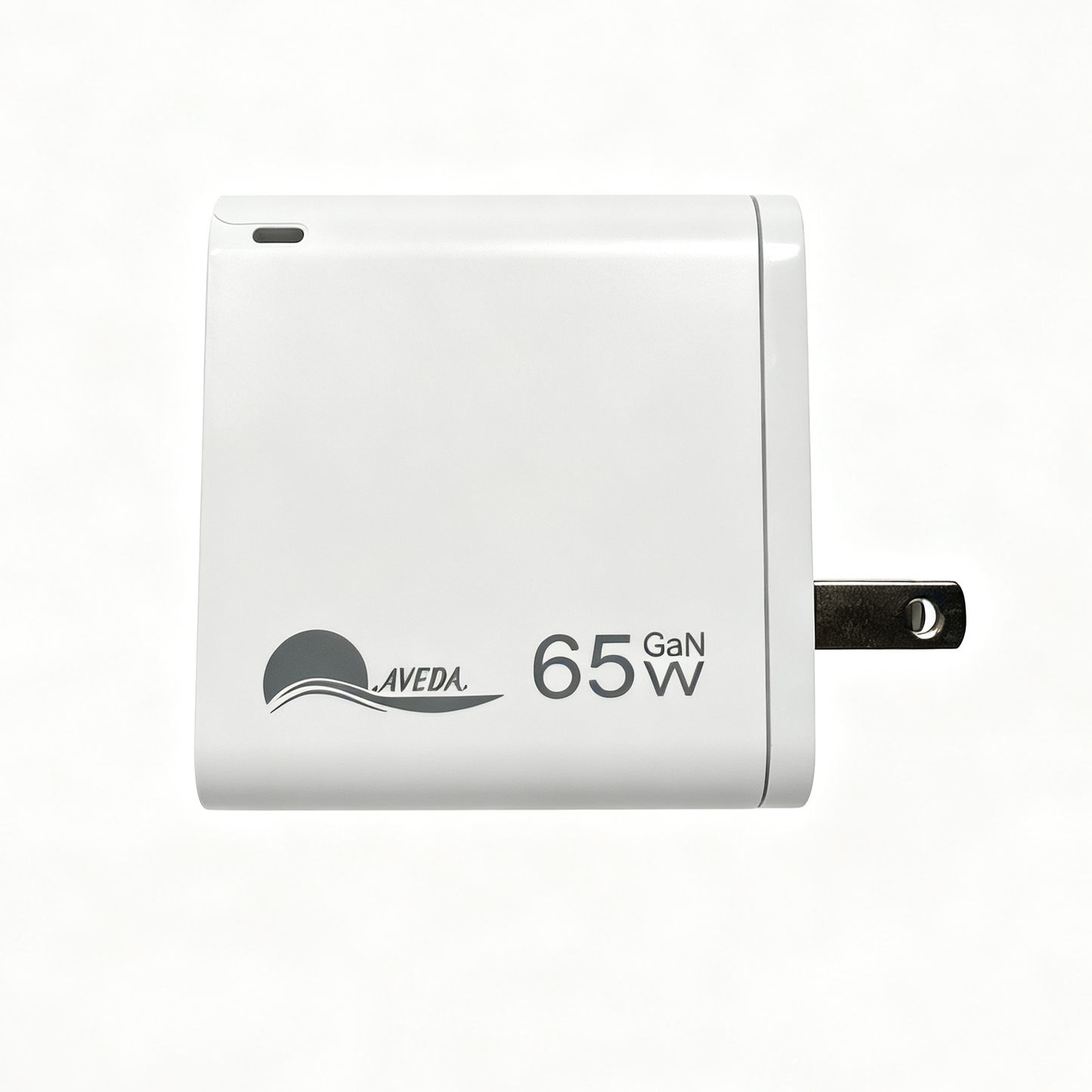 65W GaN Dual Port Wall Charger, USB-A QC4.0 & USB-C PD Fast Charger US Plug