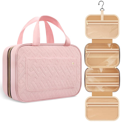 Travel Toiletry Bag with Hanging Hook (2 Color Options)