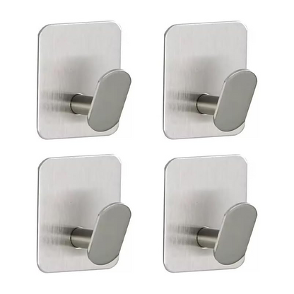 4 Packs Metal Adhesice Towel Hooks