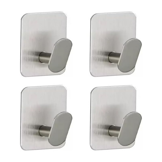4 Packs Metal Adhesice Towel Hooks
