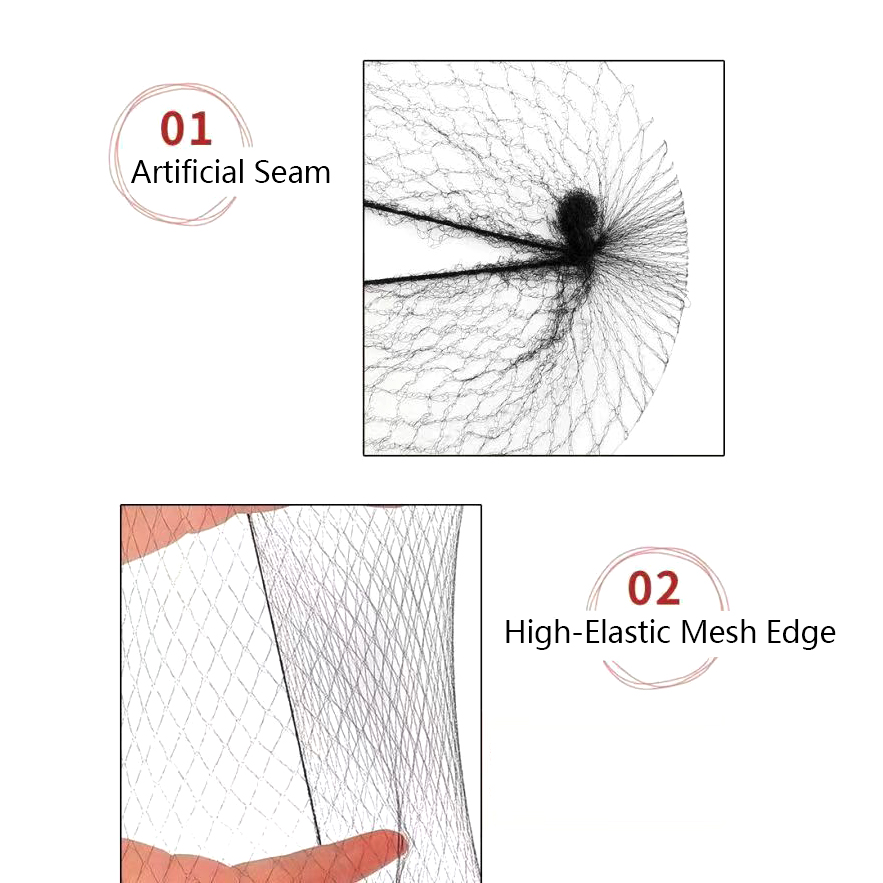 100-Piece Hair Net, Black