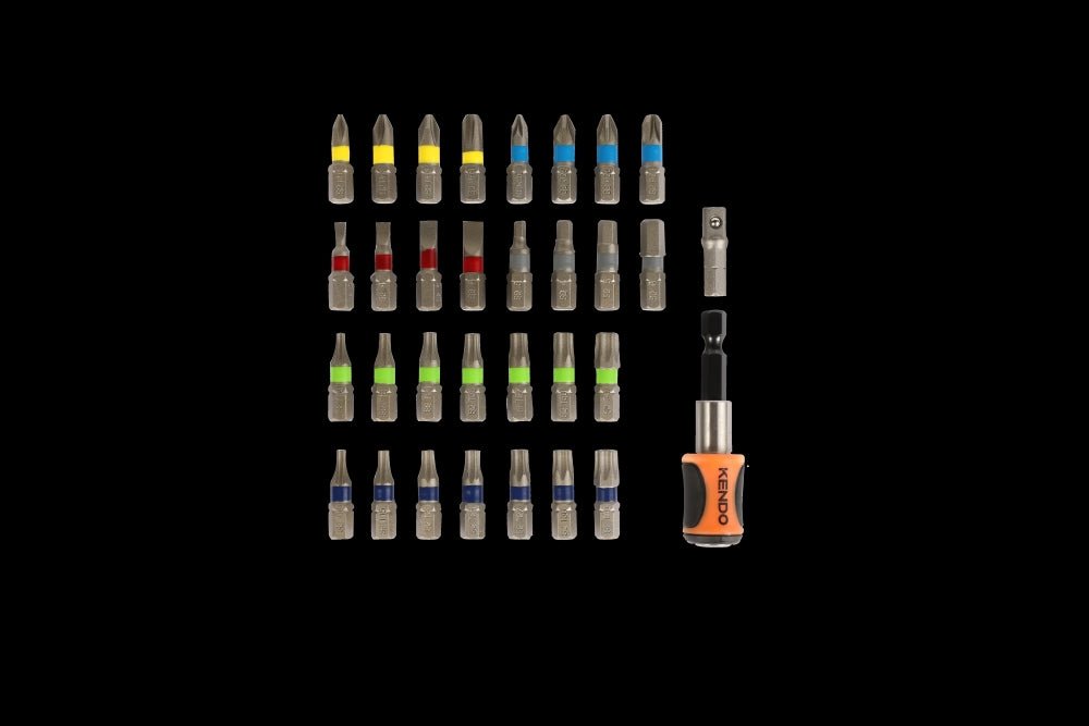 32pc Color Ring Screwdriver Bit Set 62W*33D*77H cm - Weshop876