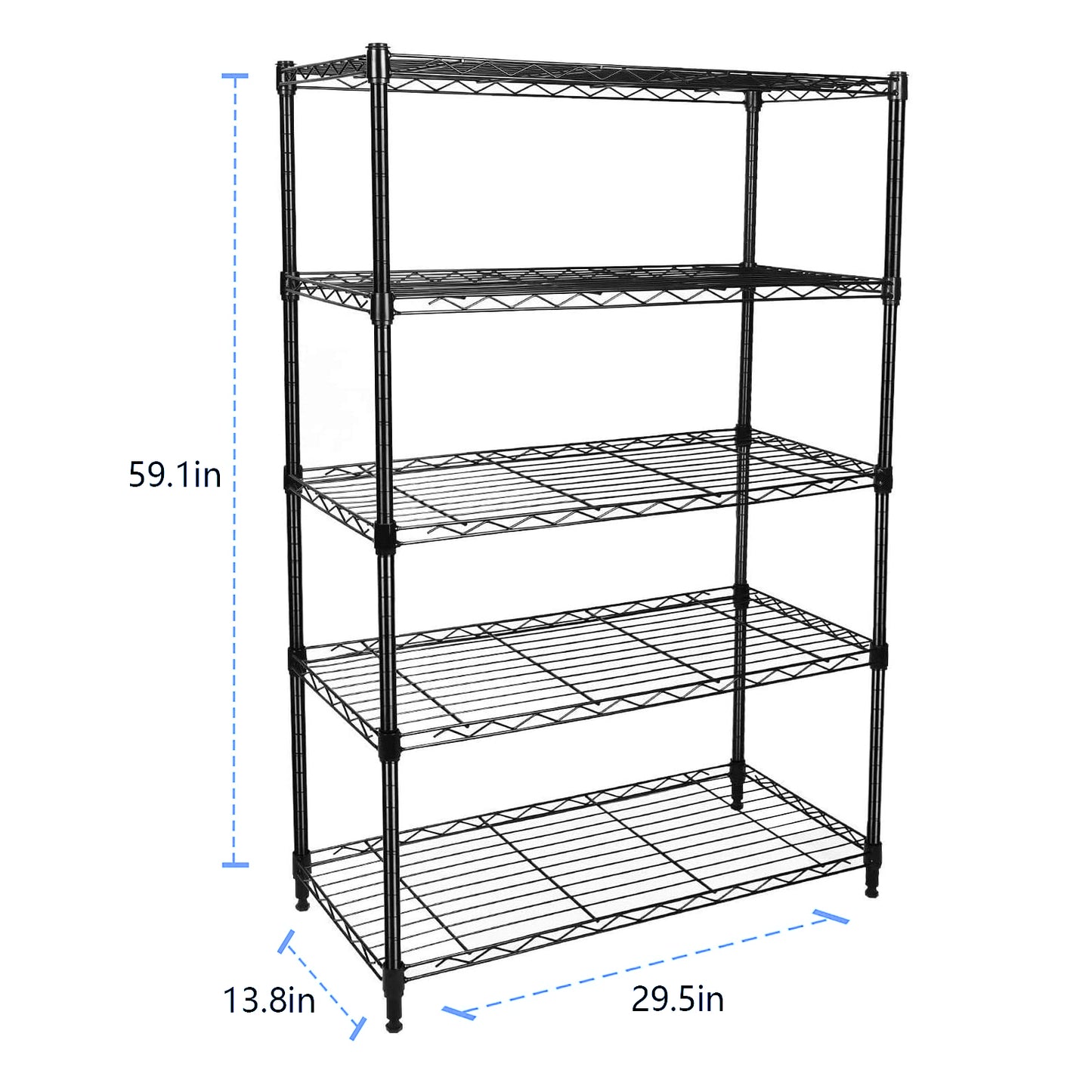 Metal Storage Rack Adjustable Shelves