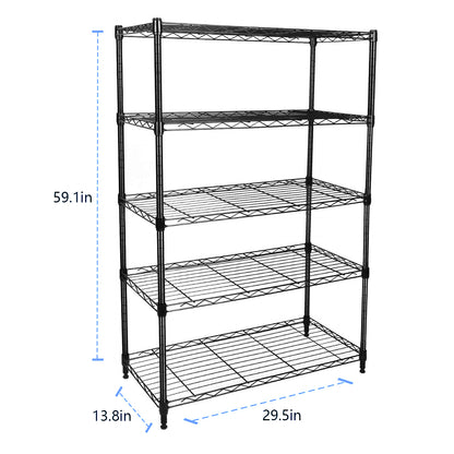 Metal Storage Rack Adjustable Shelves
