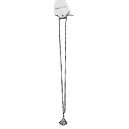 Stainless Steel  Silver Diamond Necklace for Women