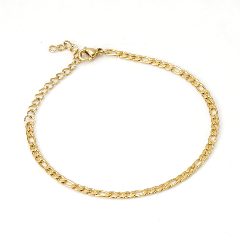 5-Piece 18K Gold-Plated Bracelets Set for Women