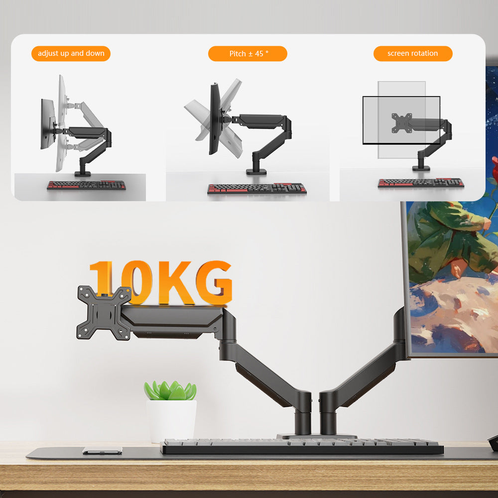 Dual Monitor Mount, Monitor Arm with Swivel for 17-32” Monitors
