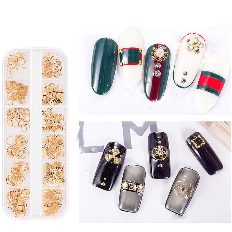 6 Boxes of Nail Gems Nail Art Tools Nail Rhinestones
