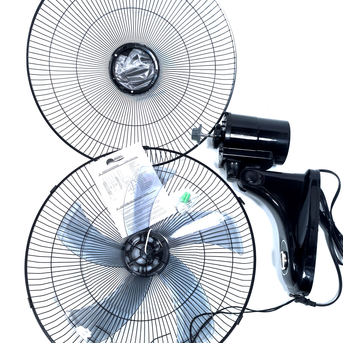 3 Speeds Control Wall Fan (3 Options)