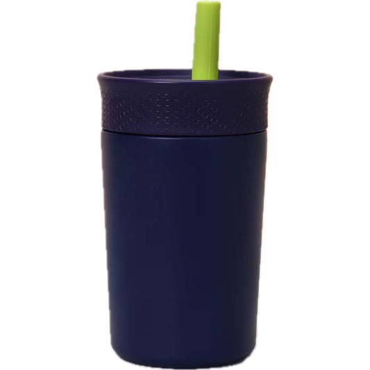 Stainless Steel 12oz Kids Cup with Straw