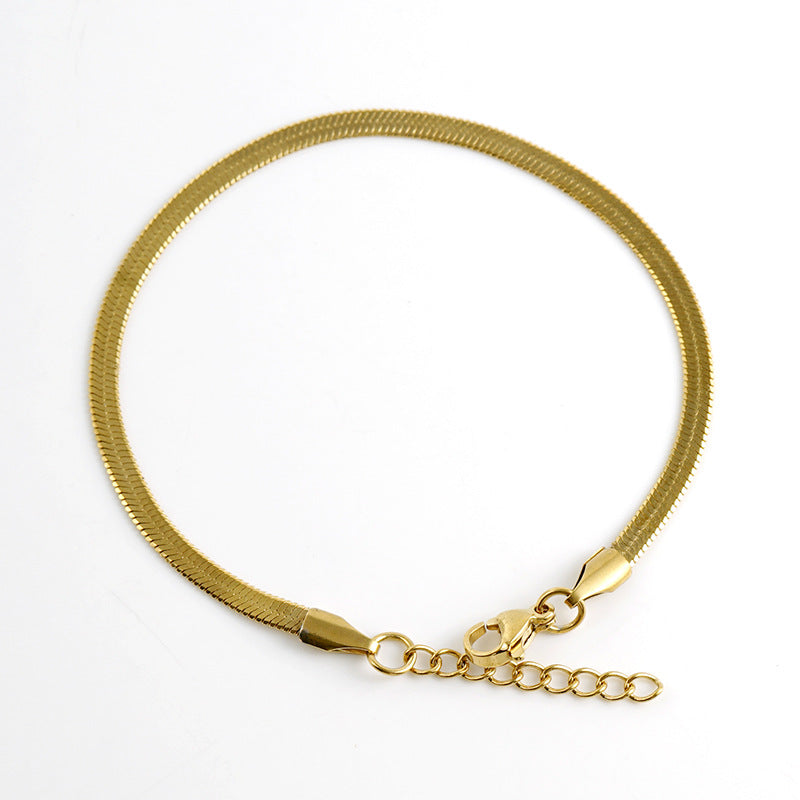 5-Piece 18K Gold-Plated Bracelets Set for Women