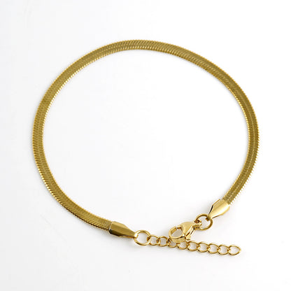 5-Piece 18K Gold-Plated Bracelets Set for Women