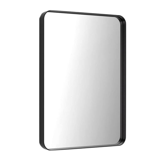Metal Black Frame Mirror 51x71cm