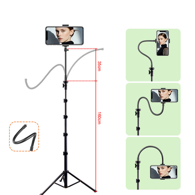Tall Tripod for Phone with Flexible Gooseneck & Remote 78 Inch