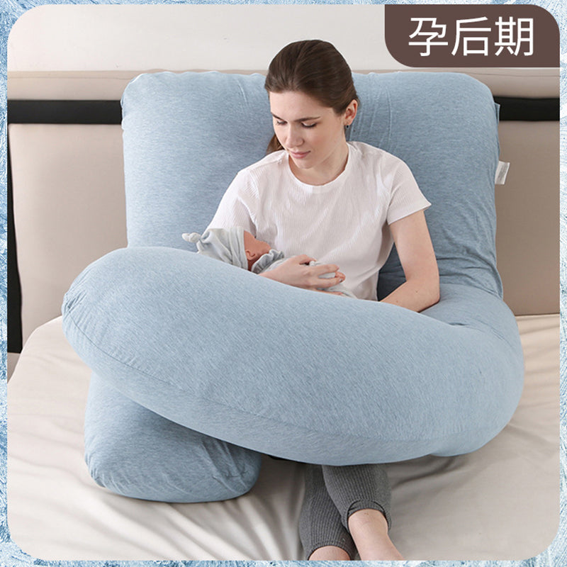 Pregnancy Pillow J-Shaped Full Body Pillow (Cooling Cover)