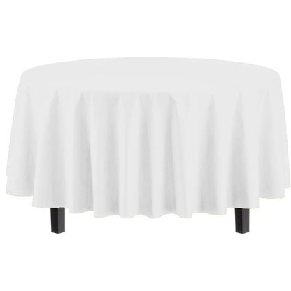PE Round Table Cloth 84In 5 Units