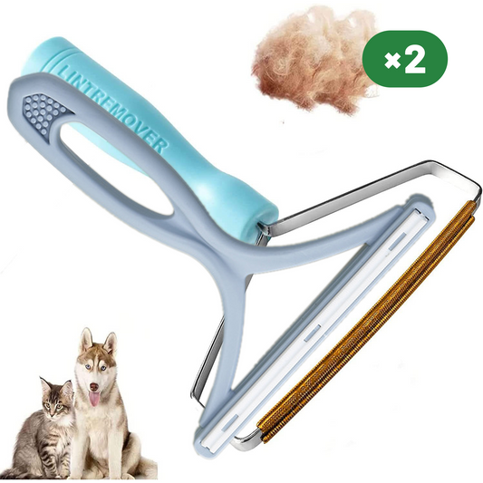 4-Piece Pet Hair Remover, Blue