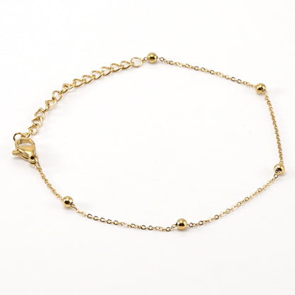 5-Piece 18K Gold-Plated Bracelets Set for Women