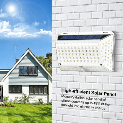 Motion Sensor Solar Powered Outdoor Wall Light