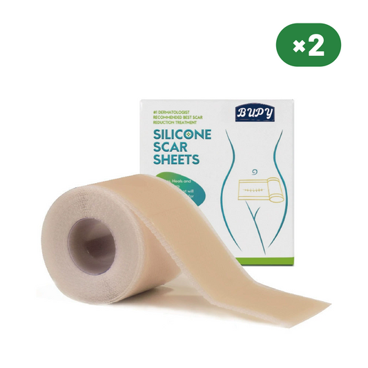 Medical Grade Silicone Scar Tape 1.6”x 60” Roll-1.5M 2 Units