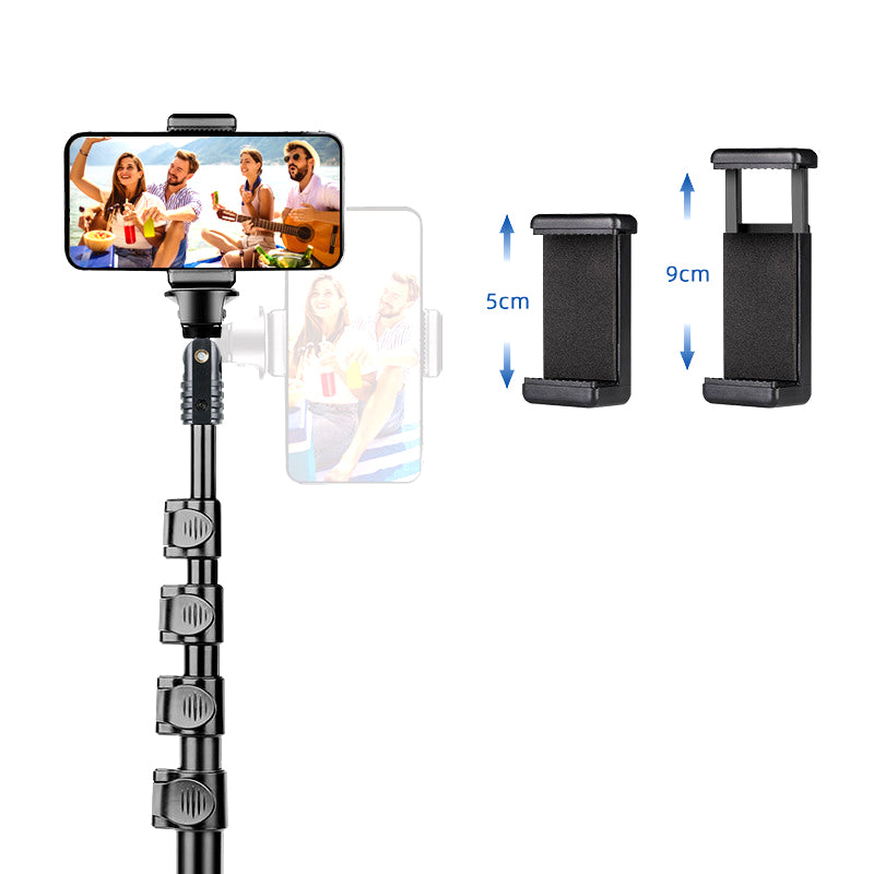 Tall Tripod for Phone with Flexible Gooseneck & Remote 78 Inch