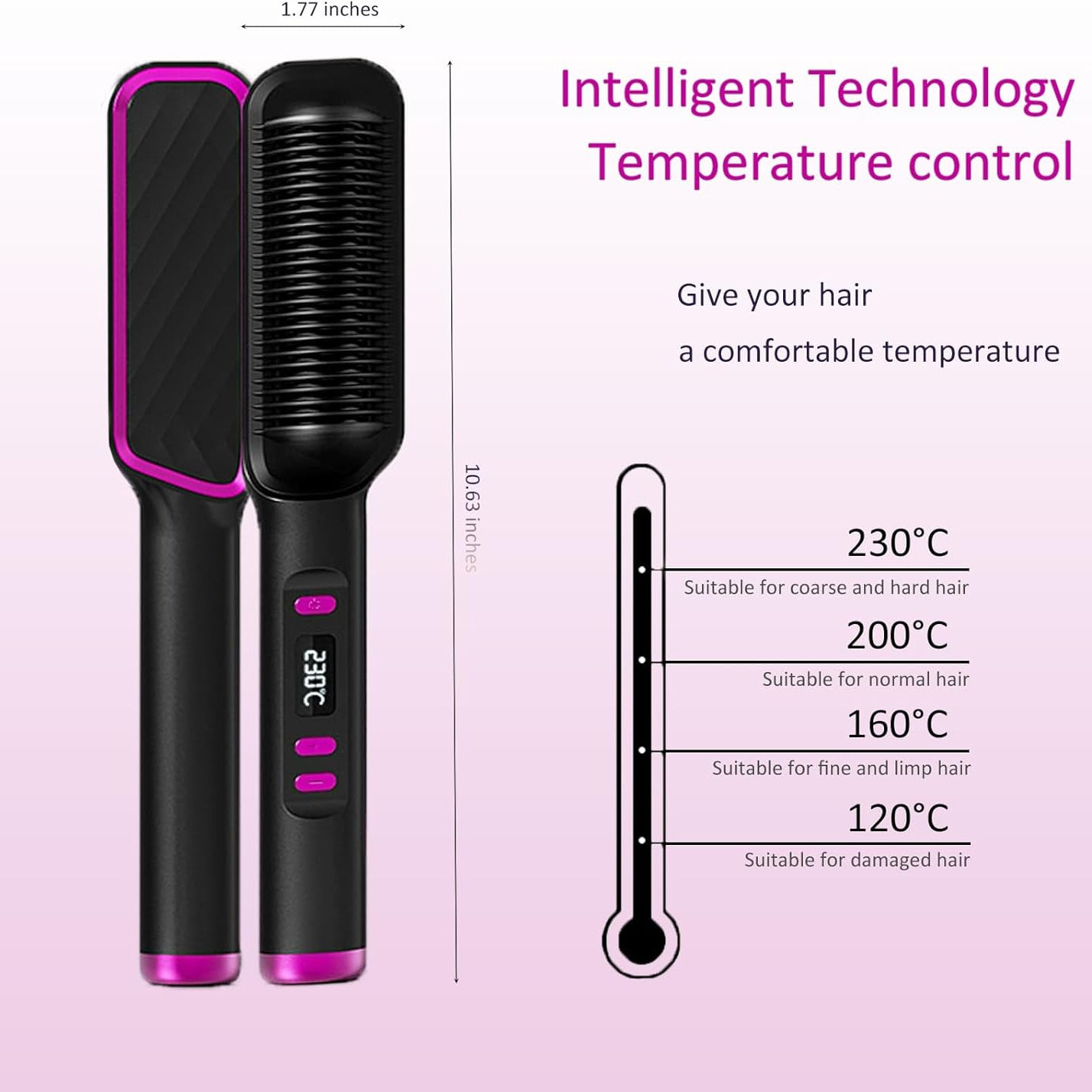Hair Straightening Brush for Women