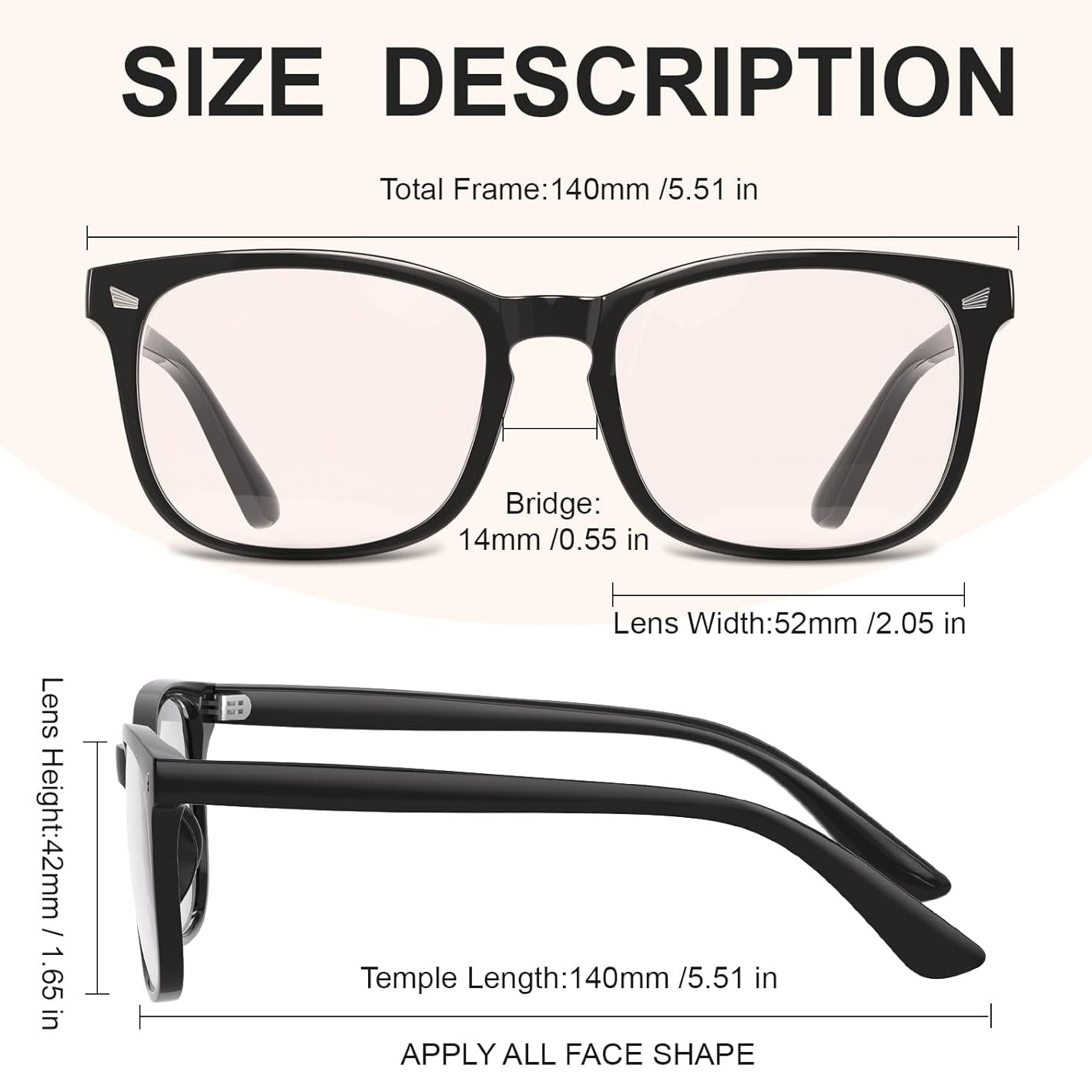 3-Pieces Blue Light Glasses