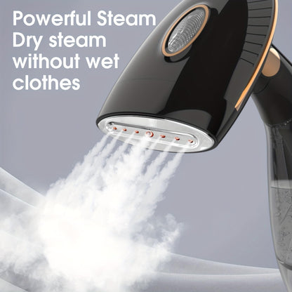 Handheld Steamer for Clothes with 168ml/288ml Adjustable Tanks, Black