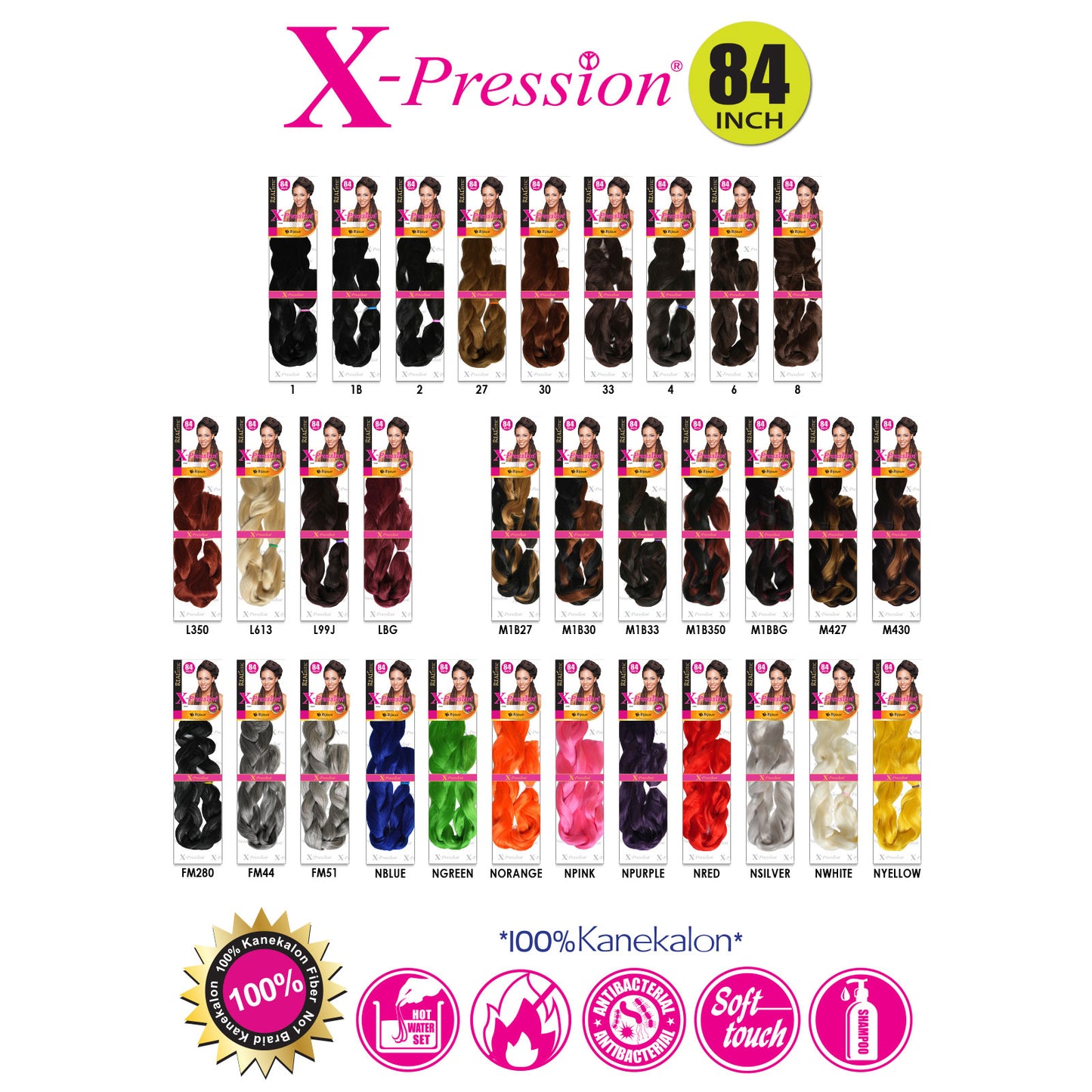 Bijoux REALISTIC X-PRESSION BRAID 84″