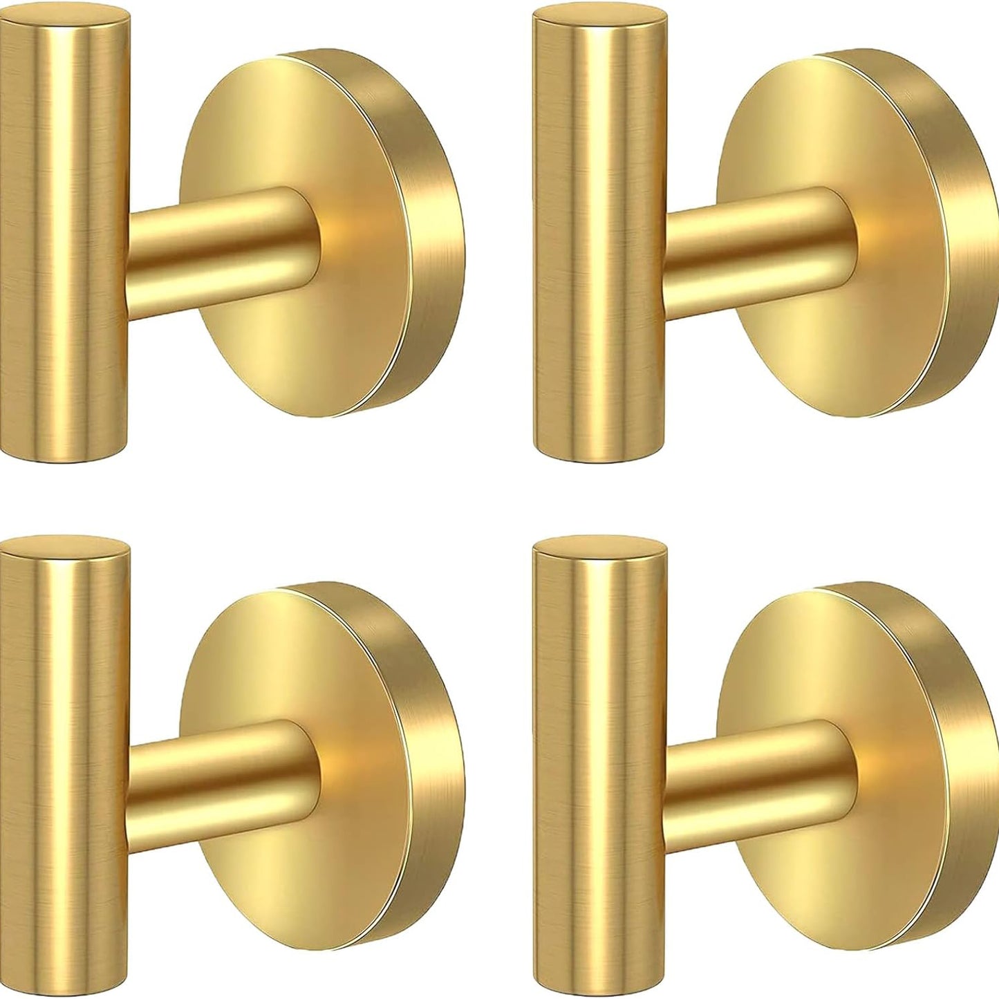 4 Pack Stainless Steel Heavy Duty Door Hanger Towel Hook