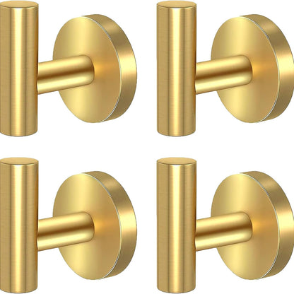 4 Pack Stainless Steel Heavy Duty Door Hanger Towel Hook