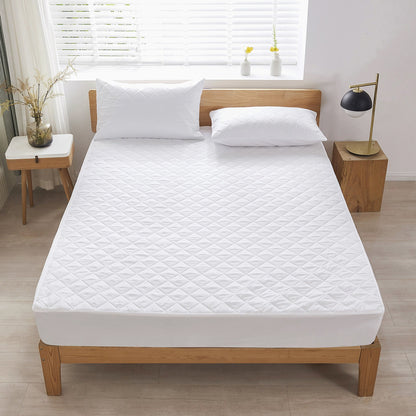 Bedding Waterproof Mattress Protector Twin / Queen / King, White