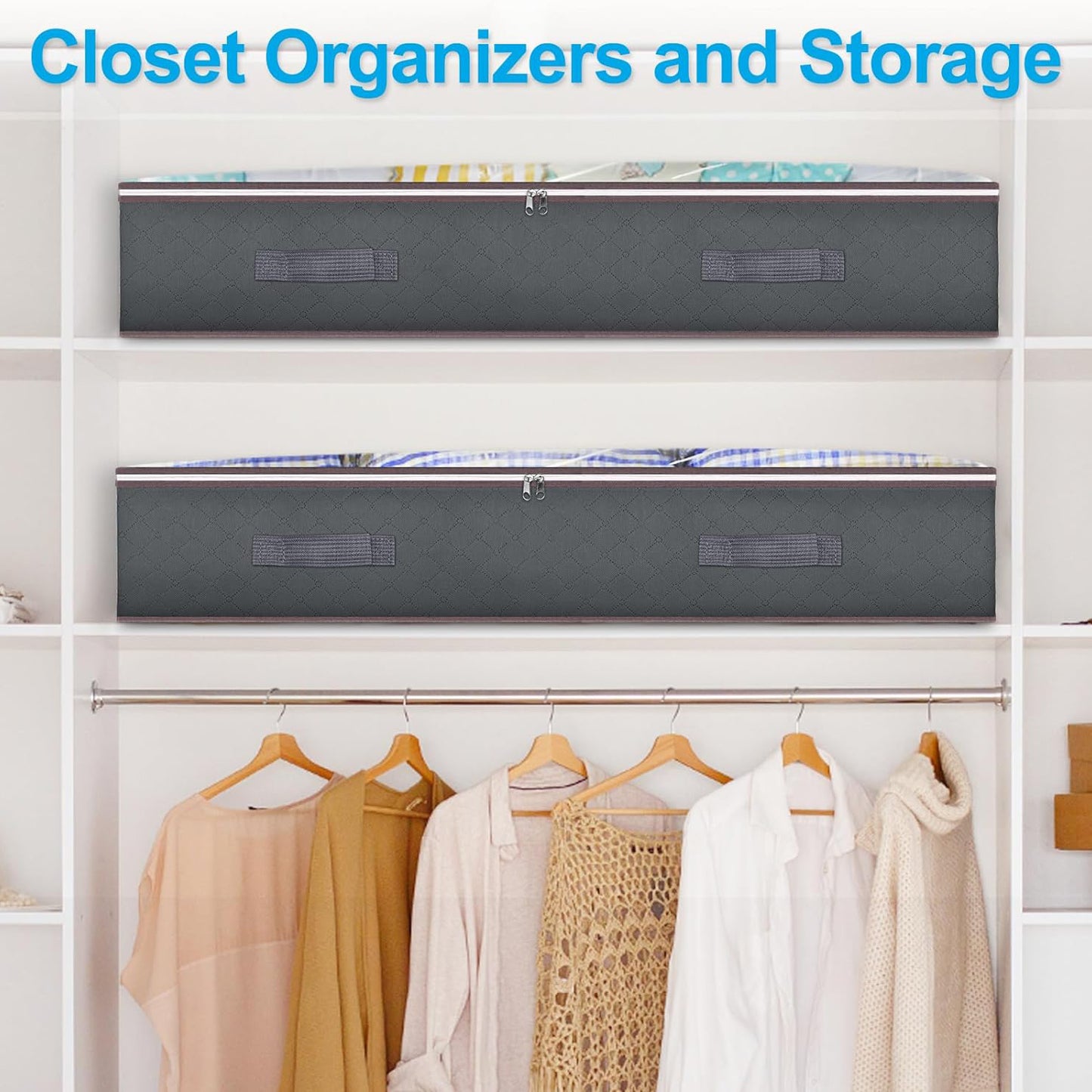 90L Under Bed Storage Containers 4 Units (2 Color Options)
