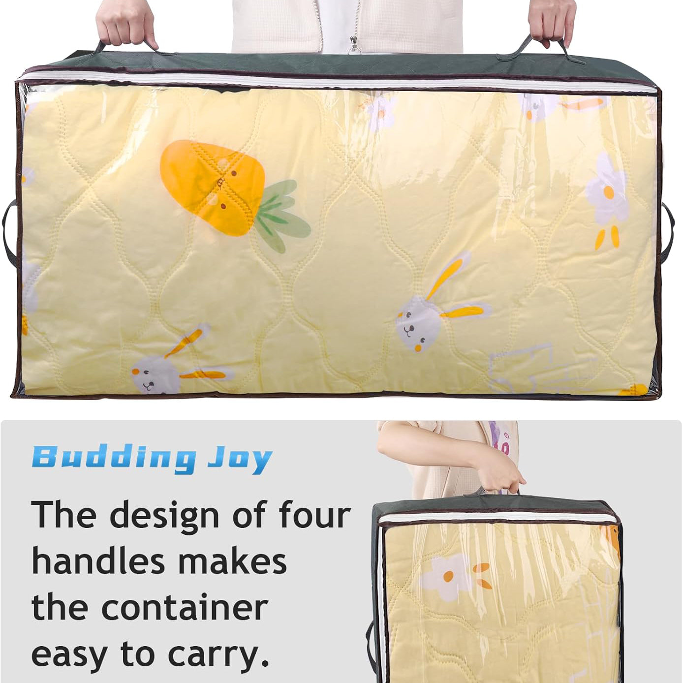 90L Under Bed Storage Containers 4 Units (2 Color Options)
