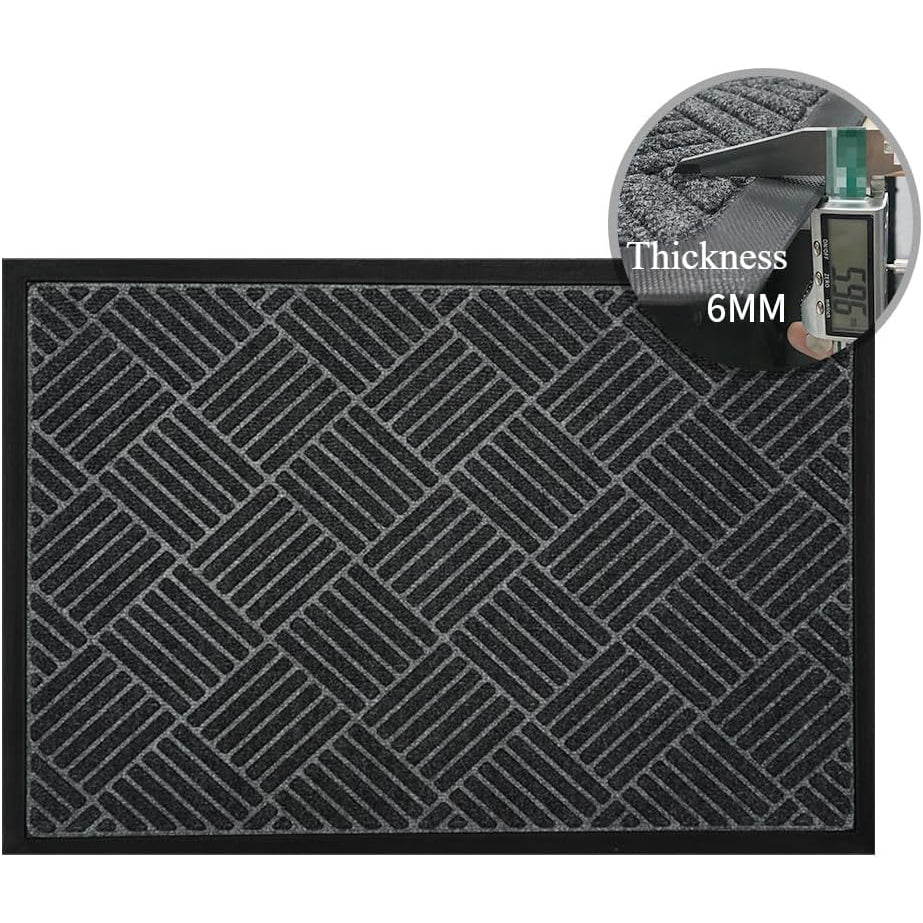 Heavy Duty Doormat for Outside Entry 43*75cm, Gray