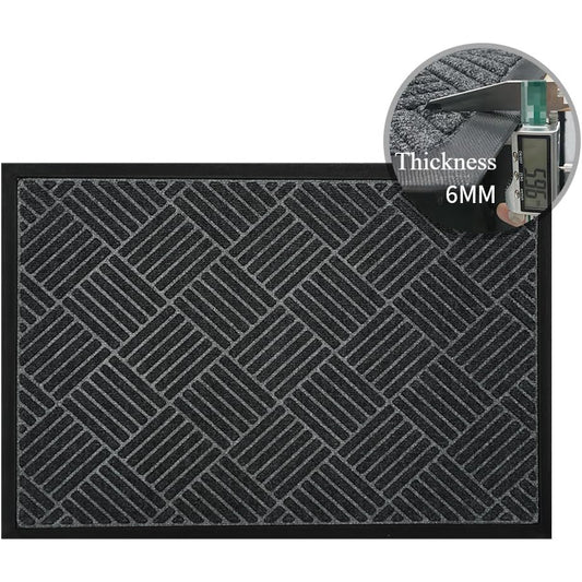 Heavy Duty Doormat for Outside Entry 43*75cm, Gray