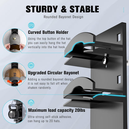 Hat Organizer for Baseball Caps 2 Units