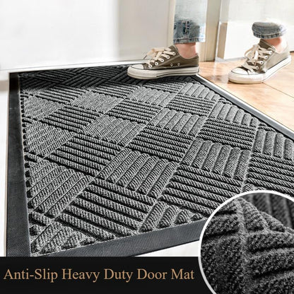 Heavy Duty Doormat for Outside Entry 43*75cm, Gray