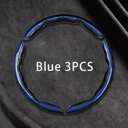 Carbon Fiber Steering Wheel Cover 3PCS Set