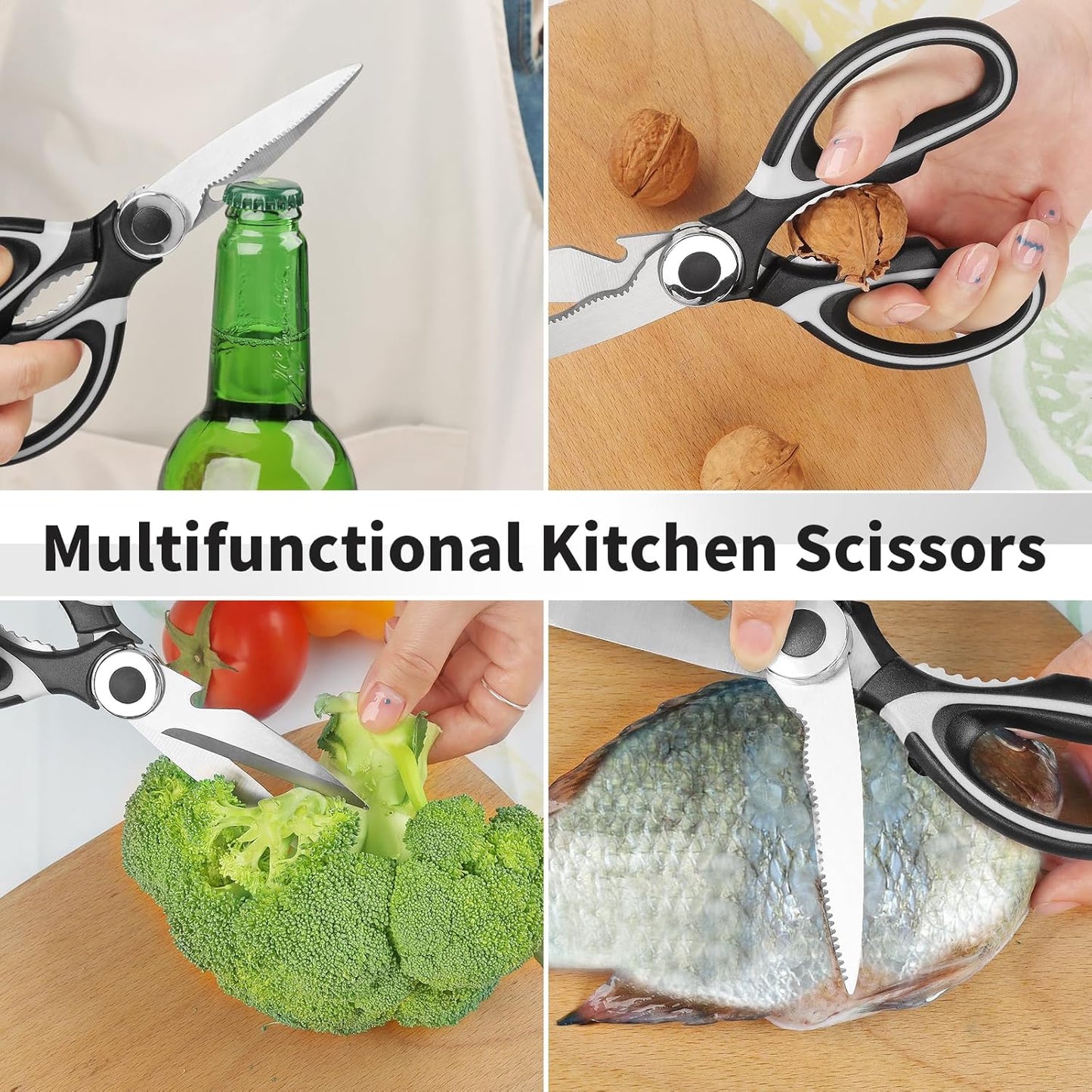 Set of 3 Multi-Purpose Heavy Duty Meat and Poultry Shears